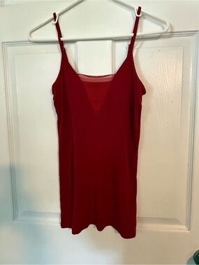 Women's Red By BKE Sheer V-Neck Camisole Top